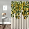 thumbnail image 2 of Farmhouse Lemon Tree Summer Shower Curtain, Yellow Green Shower Curtain Set with Hooks, Spring Summer Waterproof Fabric Shower Curtains for Bathroom Decor, 72x84 Inch Bath Curtain, 2 of 6