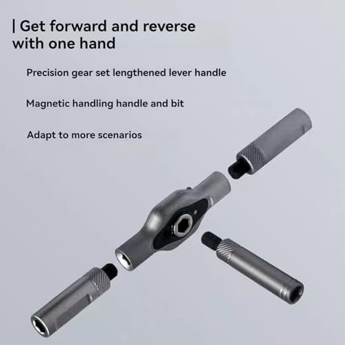 Pickelect 42 in 1 Magnetic Screwdriver Set,Multi Bit Ratchet Screwdriver Set With T Handle,Portable Storage Case, DIY Repair Tool Kit