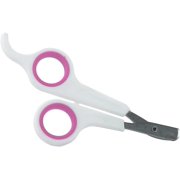 Pet Nail Clipper,Professional Stainless Steel Pet Nail Trimmer Sharp Angled Blade Pet Nail Trimmer Scissors for Dogs Rabbit Bird Cats(White&Pink)