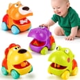 thumbnail image 1 of Juguetes de autos animales Push and Go ALASOU para niños pequeños, 1 of 7