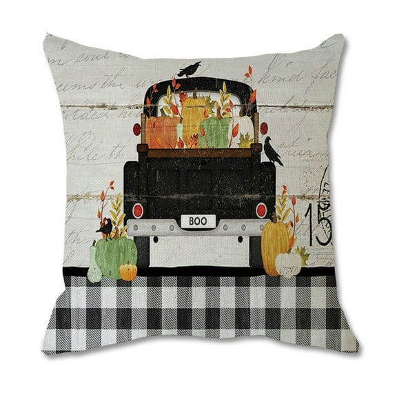 Skegnu Outdoor Pillows Halloween Decorative Throw Pillow Covers Natural Linen Pillowcase for Sofa Home Decor Throw Pillow for Couch
