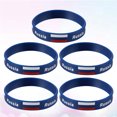 thumbnail image 2 of Pulsera deportiva de silicona con estampado de bandera de país (5 unidades), elegante, para partidos de fútbol (Rusia), 2 of 4