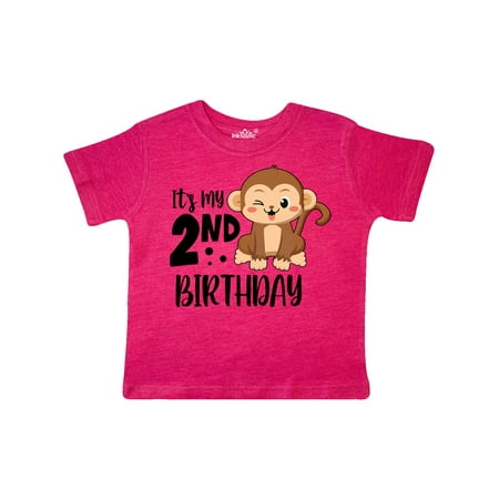 

Inktastic Monkey Its My 2nd Birthday Gift Toddler Boy or Toddler Girl T-Shirt