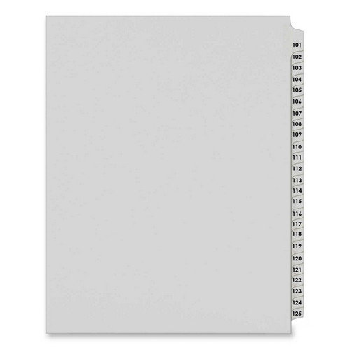 Office Supplies 1 25th Cut Kleer Fax Letter Size Index Dividers 951 1 Set Per Pack Collated Numbered Sets White Side Tab 951 975 Office Products