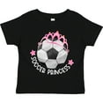 thumbnail image 3 of Inktastic Soccer Princess Tiara Girls Toddler T-Shirt, 3 of 5