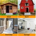 thumbnail image 3 of VNN 29" x 24" Shed Ramp with Anti-Slip Surface, 750 lbs Capacity Alloy Steel Ramp for Lawn Mowers, ATVs, Tractors & Motorcycles,Silver, 3 of 7
