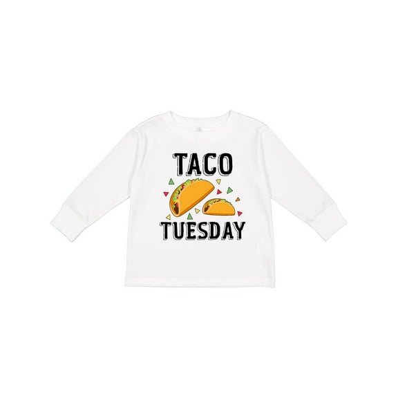 Inktastic Taco Tuesday Boys or Girls Long Sleeve Toddler T-Shirt