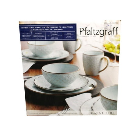 

Pfaltzgraff Joanne Blue 16 Piece Dinnerware Set