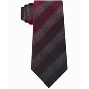 Kenneth Cole Reaction Men'sTonal Check Plaid Slim Silk Not Neck Tie Red Size Regular