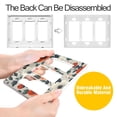 thumbnail image 4 of Yayeee Rocker Switch Wall Plate 1-Gang 4.6"x2.9" Home Decorative Outlet Cover, Large Red Floral Pattern, 4 of 6