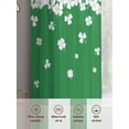 thumbnail image 6 of Saint Patrick's Day Sheer Curtains 108 Inch Length 2 Panels Set Window Treatments, Spring Lucky Grasses Falling Rod Pocket Semi Curtains for Living Room/Bedroom/Kitchen Décor, 104"W x 108"L, 6 of 7