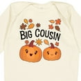 thumbnail image 4 of Inktastic Big Cousin Pumpkins with Fall Leaves Boys or Girls Long Sleeve Baby Bodysuit, 4 of 5