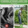 thumbnail image 6 of Wheel Rotary Edger, Manual Edger Lawn Tool,Adjustable Length with Sturdy 4-Section Stainless Steel Lawn Edger Tool, 6 of 6
