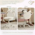 thumbnail image 6 of Guyou Kids Desk Chairs for 8-12, Ergonomic Swivel Study Chair, Kids Computer Chairs with Adjustable Height and 360-degree Swivel for Bedroom, Living Room, Study, Kids Room, White, 6 of 9