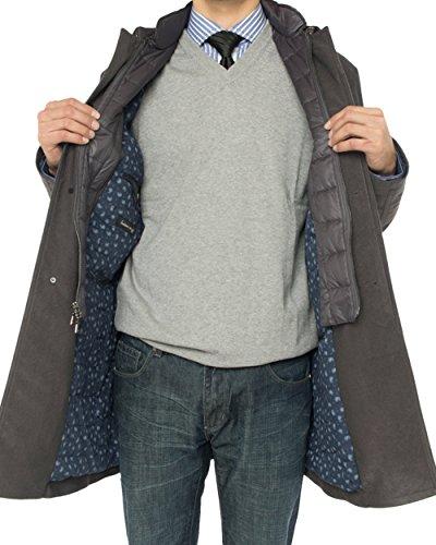 Mens Charcoal Gray Coat Luciano Natazzi Insulated Lining - image 5 of 5