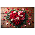 thumbnail image 3 of Romantic Heart Design Valentine's Day Backdrop Banner Photography Props Wedding Engagement Party Decorations Background Banner, 3 of 4