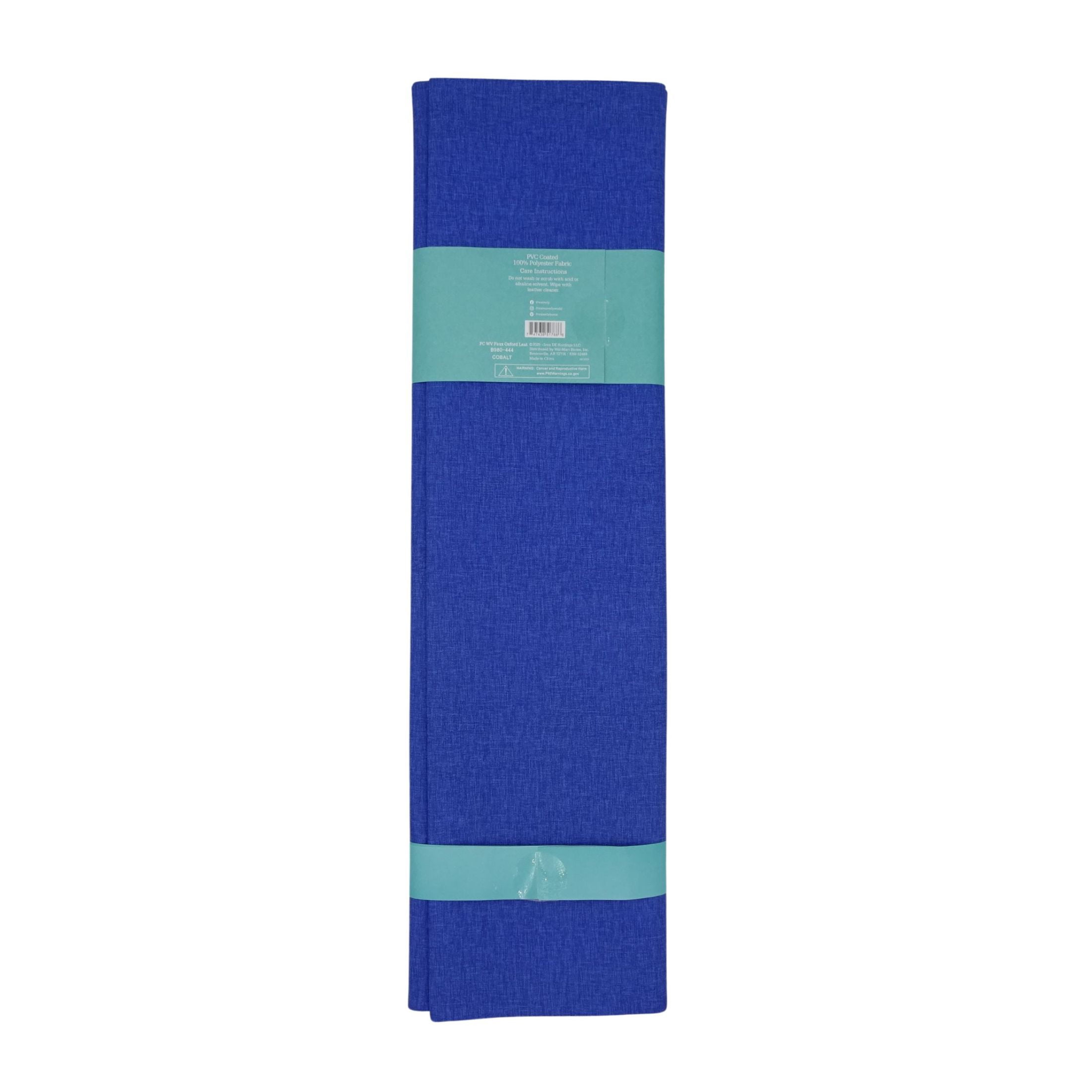 Waverly Inspirations 1.5 Yard Cut Faux Oxford Fabric, Cobalt, 44” Wide for Crafts & DIY Projects