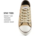 thumbnail image 3 of 5 pares de cordones planos para zapatillas de deporte (beige), cordones planos para zapatillas de deporte, económicos, 8 mm de ancho, 3 of 5