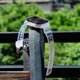 thumbnail image 4 of KAIYANG Correa de reloj de TPU + funda para Apple Watch Series 10 de 42 mm con diseño integrado, marco negro transparente y multicolor, 4 of 5
