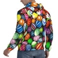 thumbnail image 6 of Pofeuu Easter Eggs2 Print Mens Casual Hooded Collar Drawstring Hoodies Pullover Sweatshirts Casual Long Sleeve Shirts-X-Large, 6 of 7