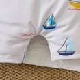 thumbnail image 6 of Lullu Baby Swimsuit Boy UPF 50+ Short Sleeve Zip up Rash Guard One-Piece Bathing Suit Swimwear, 6 of 8