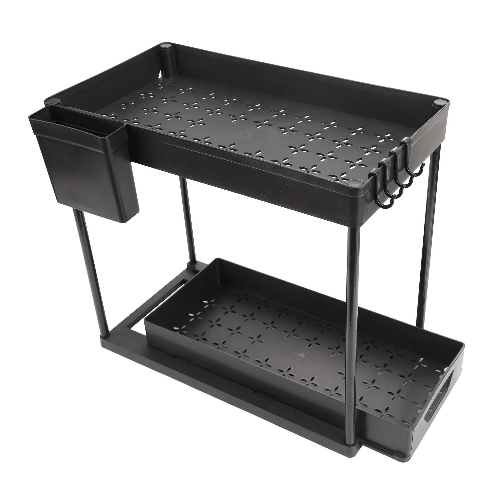 Under Sink Organizer, Pull Out Cabinet Organizer 2-Tier Slide Out Sliding Shelf