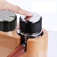 thumbnail image 1 of Distribuidor de de doble cabeza de material acero inoxidable Tamper nivelador de polvo de profundidad ajustable para portafiltro de negro 51mm BLESIY Sabotaje del distribuidor de café, 1 of 7