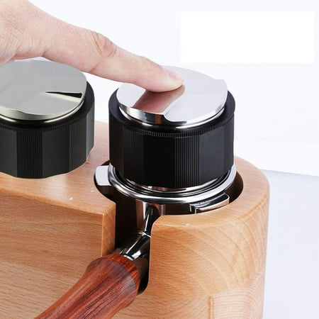 

51/53/58mm Double-head Tamper Leveler Dispenser Adjustable Depth Hand Tamper 51mm black 51mm