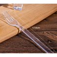 thumbnail image 4 of Utensilios desechables de plástico para servir, para bodas, reuniones familiares, universidad, cocina, hogar, 100 Uds. TENEDORES perfecl Cubiertos Cucharas Tenedores Transparentes, 4 of 5