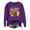 Dark Purple, variant on Womens Shirts Women Funny Letter Football Graphic Long Sleeve Pullover Sweatshirt Loose Fit No Hood Casual Fan Tops For Back To School Day Daily Fall