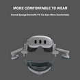 thumbnail image 4 of VR Headset Earphones with Hi-Fi Sound Enhancement, Adjustable Ear Cups & Memory Foam Cushions, Ultra-Lightweight Compatible with Meta Quest 3/3S VR Headsets-White, 4 of 9