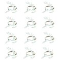 thumbnail image 3 of 12x Servilleteros de Reno Servilleteros Adorno de Mesa de Comedor Rústico Moderno Servilleteros Hebillas para Banquetes Navideños Reuniones Familiares Plata, 3 of 8