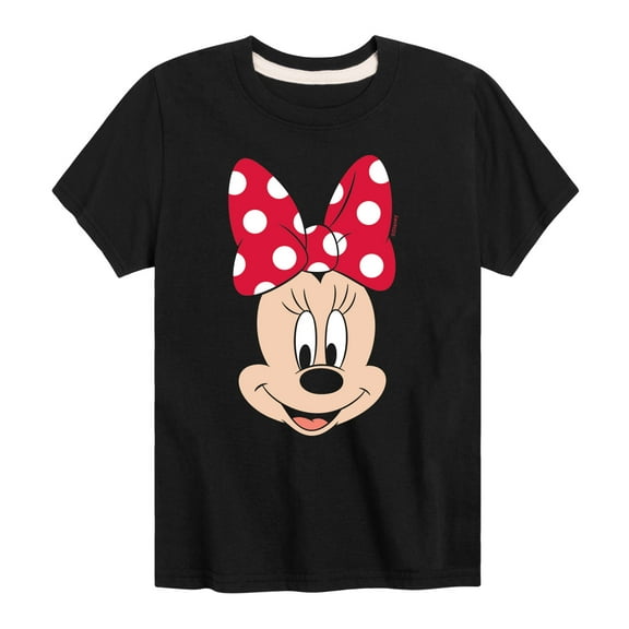 Mickey & Friends - Minnie Face - Toddler And Youth Short Sleeve Graphic T-Shirt