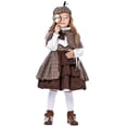 thumbnail image 2 of RMGVDSD Girls Dresses Kids Famous Outfit Accessories Set Cute Girls Long Sleeve Dress With Hat Sets For Party Dress Up Clothes Cute Girls Outfit, 2 of 9