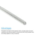 thumbnail image 4 of Fully Threaded Rod M4 x 350mm 0.7mm Pitch 304 Stainless Steel Right Hands 5pcs, 4 of 7