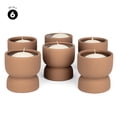 thumbnail image 5 of Koyal Wholesale Round Matte Terracotta Ceramic Floating Candle Holders, Candle Holders Small Floral Bud Vases, Set of 6, 5 of 5