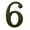 Multicolor, variant on Baldwin 90676.003.CD Solid Brass House Number 6, Lifetime Polished Brass