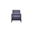 thumbnail image 3 of Enza Home Pavia Contemporary Wood & Fabric Armchair in Navy/Black, 3 of 5