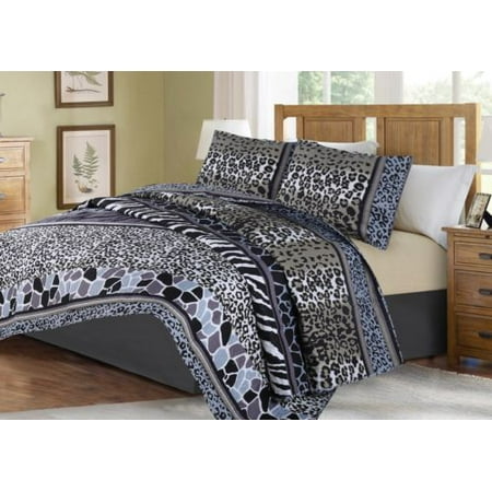 Design Own Bedding 3-PIECE ANIMAL #6 ZEBRA KING LUXURY MIDWEST MODREN ANIMAL WILD PRINT DESIGN Solid Microfiber Quilting Bedding Bedspread Coverlet Set Matching Pillow Sham & Quilt ()