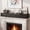 Black, variant on 48 Inch Solid Cedar Wood Fireplace Mantel, Wall-Mounted Floating Shelf for Rustic Home Decor, Black