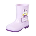 thumbnail image 1 of NOKIO Low-Cut Ankle Rain Boots Reinforced Toe Cap Breathable Mesh Lining Cartoon Animal Graphics 𝗪aterproof Quick-Dry Design for Playground & Puddles, 1 of 4