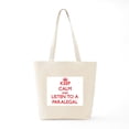 thumbnail image 6 of CafePress - Keep Calm And Listen To A Paralegal Tote Bag - Unisex Canvas Tote Bag, Beige, 1-Piece, 6 of 7