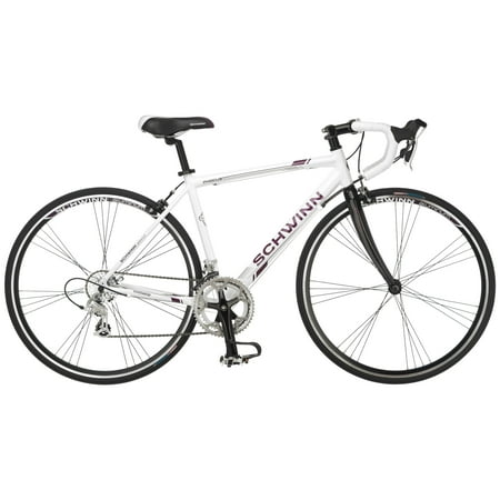 Schwinn Phocus 1400 and 1600 Drop Bar Road Bicycles for Men and Women, Featuring 41cm/Small or 56cm/Large Aluminum Frames with 16-Speed or 14-Speed Drivetrain, Carbon Fiber Fork, and 700c Wheels (Best Carbon Road Bike Wheels)
