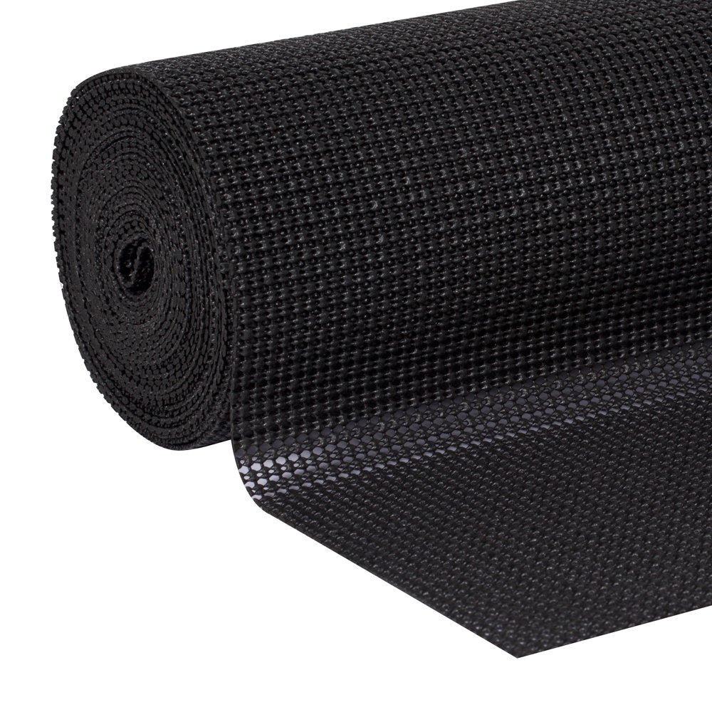 Duck NonAdhesive Select Grip 20 in. x 24 ft. Shelf Liner, Black