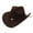 Coffee, variant on Man Cowboy Hat - Western Cowboy Style Hat Jazz Bowler Hat Cow Head Decoration Ethnic Style Hat,RD3,M