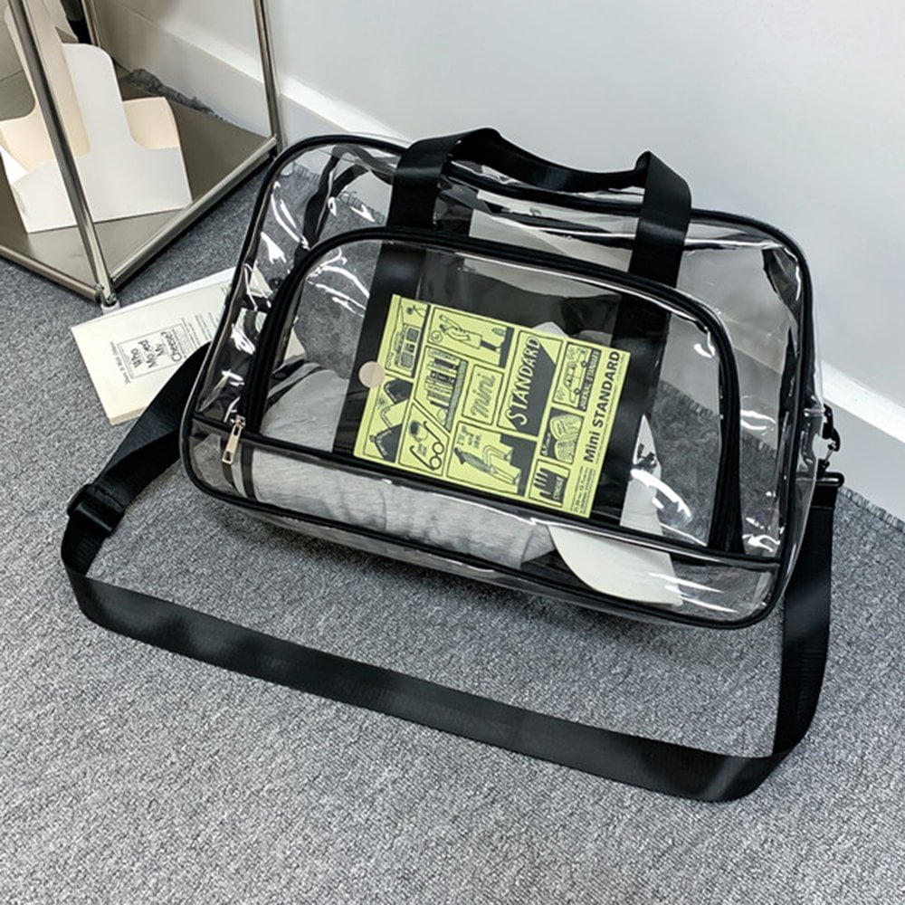 Transparent PVC Duffel Bag Lightweight Travel Bag Waterproof for Swimming Hiking Walmart