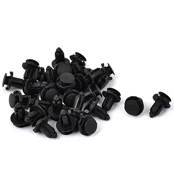Unique Bargains 9x18x16mm Plastic Car Bumper Mudguard Nail Clips Rivets Retainer 30pcs