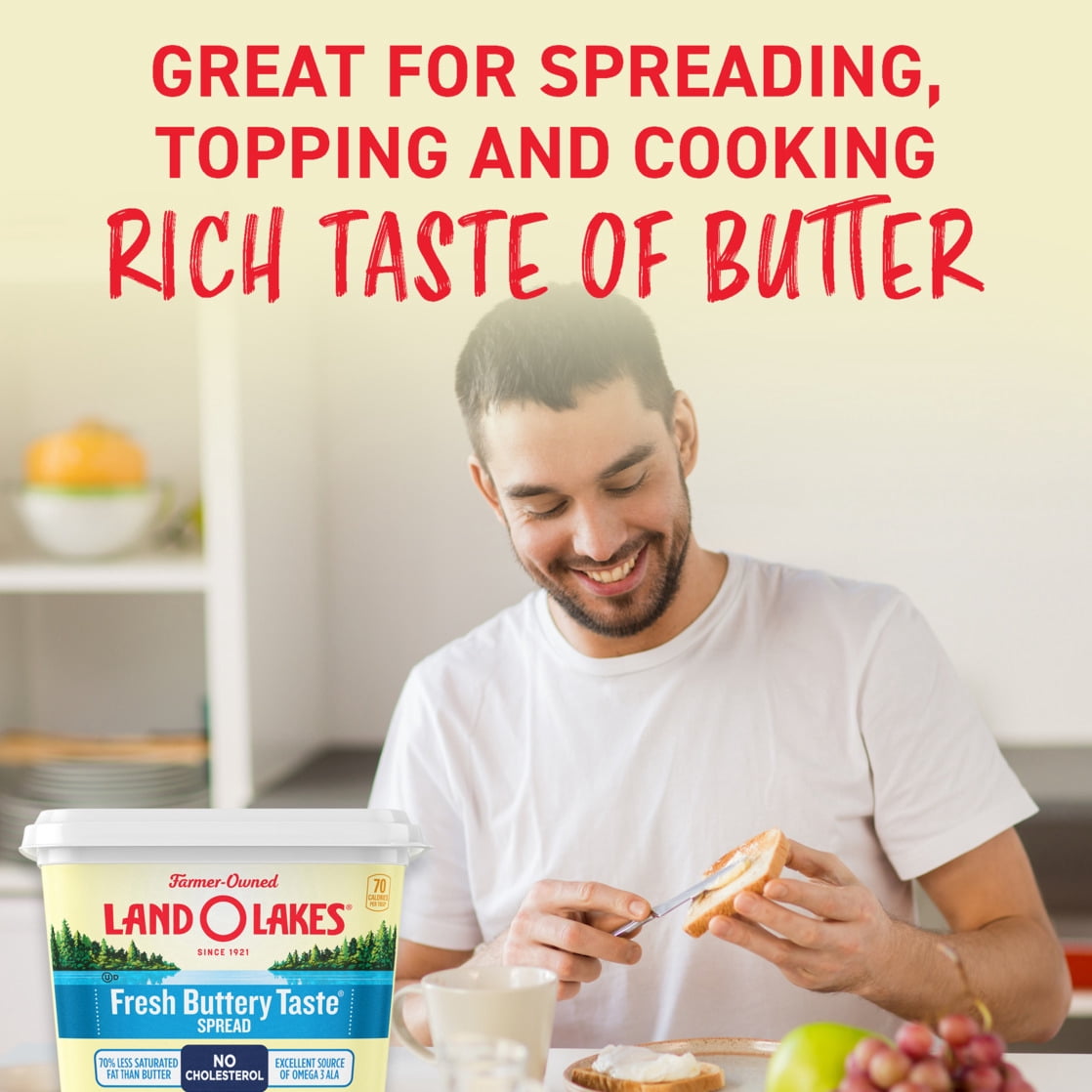 Land O Lakes Fresh Buttery Taste Spread, 15 oz Tub