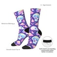 thumbnail image 2 of Yiaed Skull mushroom colorful Print Great elasticity Crew Socks Sports socks for Men and Women, 2 of 5