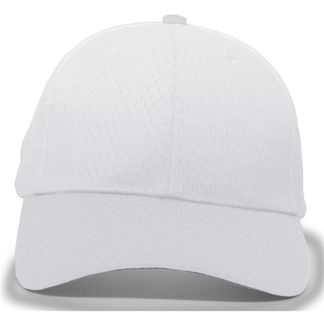 Pacific Headwear 805M.099.OS Coolport Mesh Hook & Loop Adjustable Cap, Silver - One Size